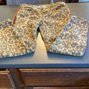 NWOT-Zara Woman’s leopard skinny jeans-Size 6